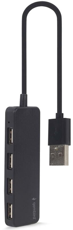 USB-хаб Gembird 4 ports Black (UHB-U2P4-06)