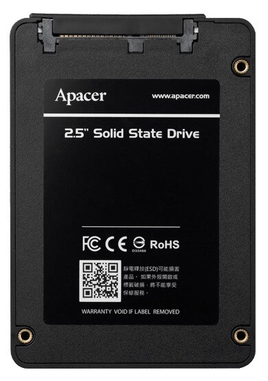 Накопитель SSD  960GB Apacer AS340 Panther 2.5" SATAIII 3D TLC (AP960GAS340G-1)