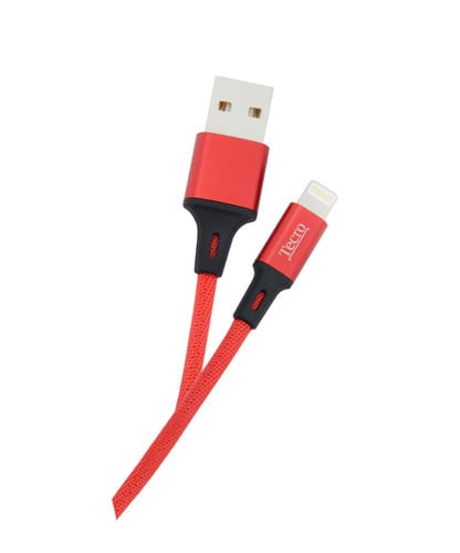 Photos - Cable (video, audio, USB) Tecro Кабель  USB - Lightning (M/M), 1 м Red  LT-0100RD (LT-0100RD)