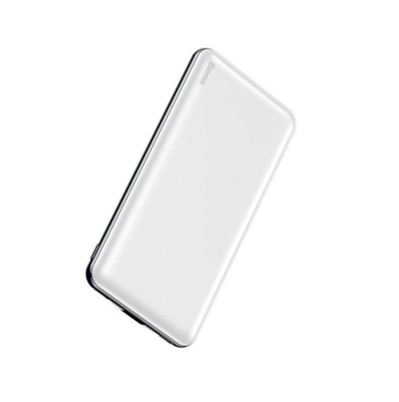 Універсальна мобільна батарея Baseus Simbo 10000mAh Fast Charge, USB, White (Simbo/29505)