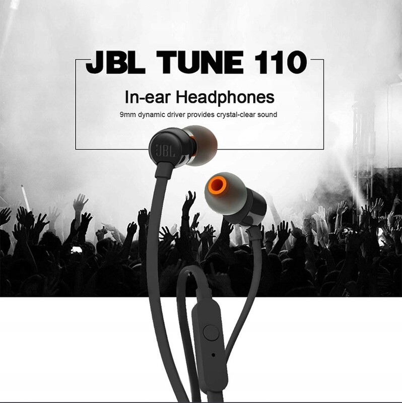 Гарнитура JBL T110 Black (JBLT110BLK)