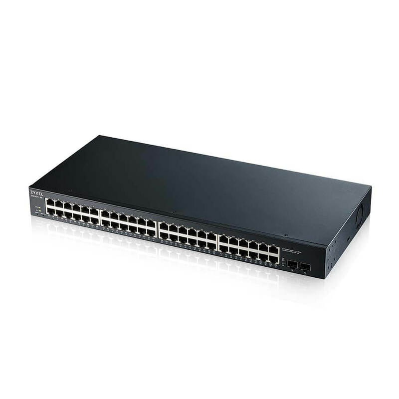 Коммутатор ZYXEL GS1900-48 (GS1900-48-EU0102F) (48xGE, 2xSFP, WebSmart)