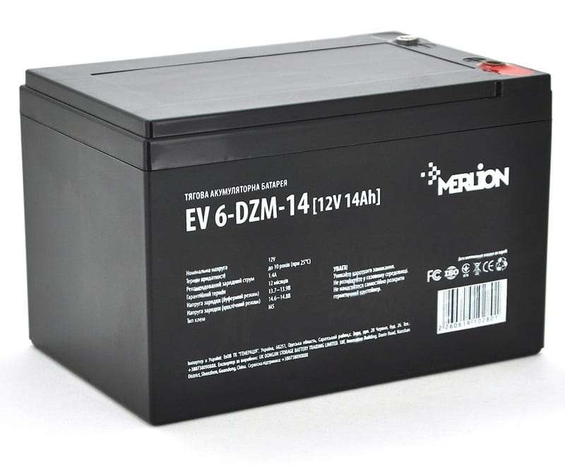 Аккумуляторная батарея Merlion 12V 14AH (EV 6-DZM-14/10280) AGM