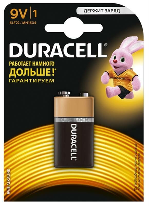 Батарейка Duracell Basic 6LR61/MN1604 BL 1шт