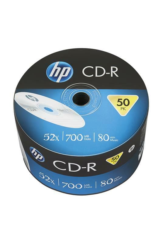 Диски CD-R HP (69300 /CRE00070-3) 700MB 52x, без шпинделя, 50 шт
