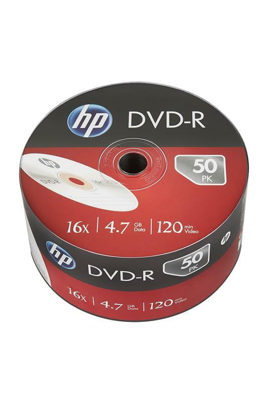 Диски DVD-R HP (69303 /DME00070-3) 4.7GB 16x, без шпинделя, 50 шт