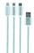 Фото - Кабель Cablexpert USB - Lightning + micro USB + USB Type-C (M/M), 1 м, сріблястий (CC-USB2-AM31-1M-S) | click.ua