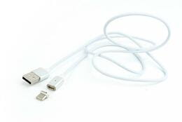 Кабель Cablexpert USB - USB Type-C (M/M), 1 м, белый (CC-USB2-AMUCMM-1M)
