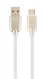 Кабель Cablexpert (CC-USB2R-AMCM-1M-W) USB 2.0 A - USB Type-C, 1м, 2.1А, премиум, белый