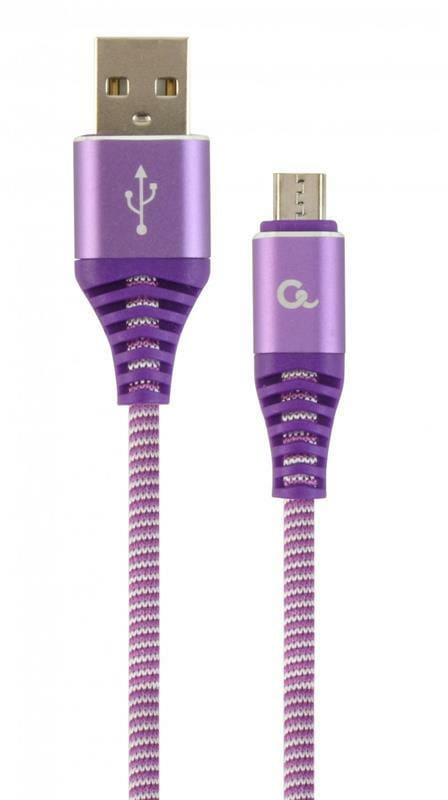 Кабель Cablexpert USB - micro USB (M/M), премиум, 1 м, фиолетовый (CC-USB2B-AMmBM-1M-PW)