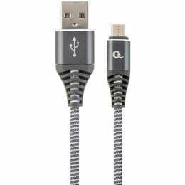 Кабель Cablexpert USB - micro USB (M/M), премиум, 1 м, серый (CC-USB2B-AMmBM-1M-WB2)