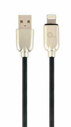 Кабель Cablexpert USB - Lightning (M/M), преміум, 1 м, чорний (CC-USB2R-AMLM-1M)