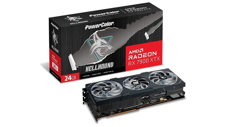 Видеокарта AMD Radeon RX 7900 XTX 24GB GDDR6 Hellhound PowerColor (RX 7900 XTX 24G-L/OC)