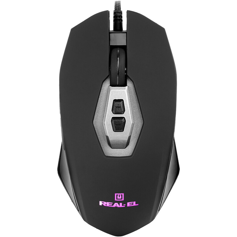 Мышь REAL-EL RM-525 Black (EL123200029)