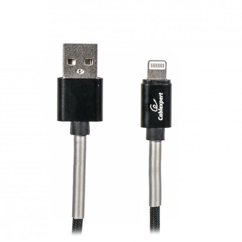 Кабель Cablexpert USB - Lightning (M/M), премиум, 2.4 А, 1 м, черный (CCPB-L-USB-06BK)