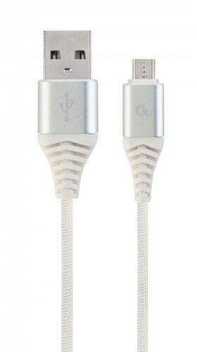 Photos - Cable (video, audio, USB) Cablexpert Кабель  USB - micro USB , премиум, 1 м, белый (CC-USB2B-AMm (M/M)