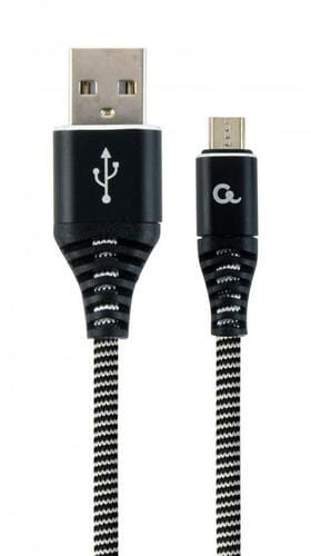 Фото - Кабель Cablexpert   USB - micro USB , 2.1 А, преміум, 2 м, чорний (CC-U (M/M)