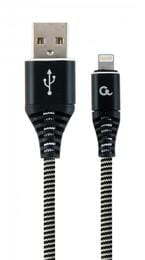 Кабель Cablexpert USB - Lightning (M/M), премиум, 1 м, черный (CC-USB2B-AMLM-1M-BW)