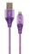 Фото - Кабель Cablexpert USB - Lightning (M/M), преміум, 1 м, фіолетовий (CC-USB2B-AMLM-1M-BW2) | click.ua