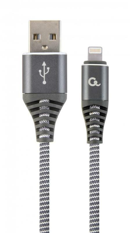 Кабель Cablexpert USB - Lightning (M/M), премиум, 1 м, серый (CC-USB2B-AMLM-1M-WB2)