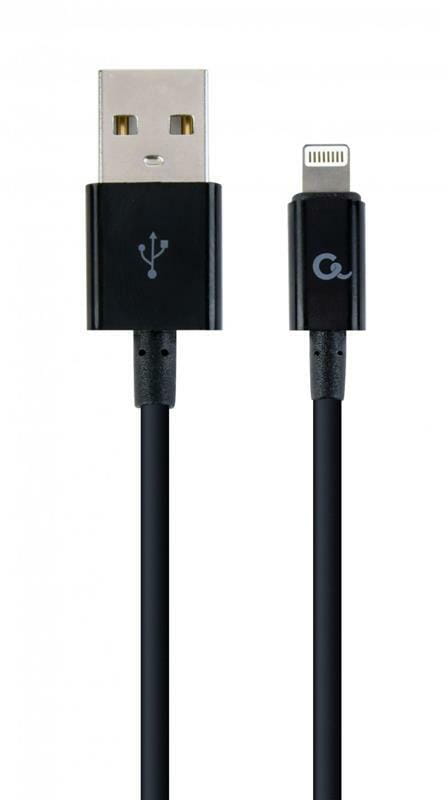 Кабель Cablexpert USB - Lightning (M/M), премиум, 2 м, черный (CC-USB2P-AMLM-2M)