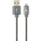Фото - Кабель Cablexpert USB - Lightning (M/M), преміум, 1 м, сірий (CC-USB2S-AMLM-1M-BG) | click.ua