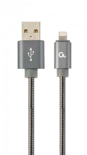 Фото - Кабель Cablexpert   USB - Lightning , преміум, 1 м, сірий (CC-USB2S-AML (M/M)