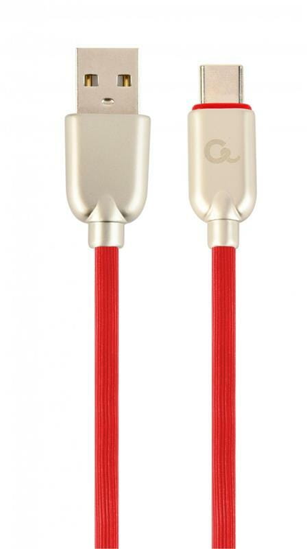 Кабель Cablexpert USB - USB Type-C V 2.0 (M/M), премиум, 2 м, красный (CC-USB2R-AMCM-2M-R)