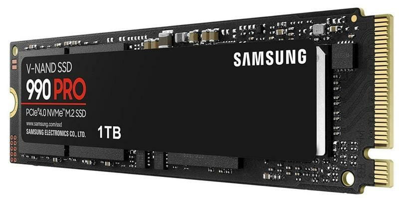 Накопичувач SSD 1ТB Samsung 990 PRO M.2 2280 PCIe 4.0 x4 NVMe V-NAND MLC (MZ-V9P1T0BW)
