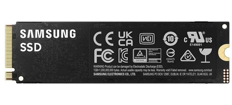 Накопитель SSD  1ТB Samsung 990 PRO M.2 2280 PCIe 4.0 x4 NVMe V-NAND MLC (MZ-V9P1T0BW)