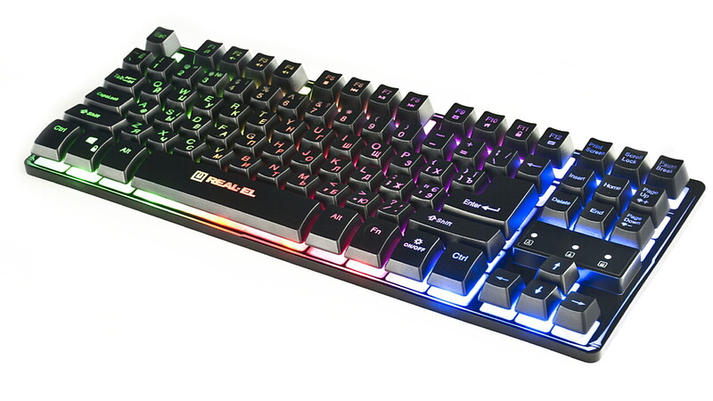 Клавиатура REAL-EL Gaming 8710 TKL Backlit Ukr Black