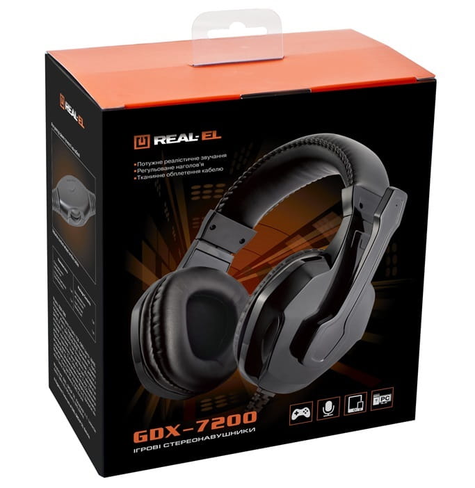 Гарнітура REAL-EL GDX-7200 Black