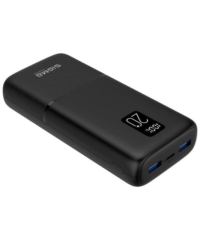 Универсальная мобильная батарея Sigma mobile X-Power SI20A2QL 20000mAh Black (4827798423813)