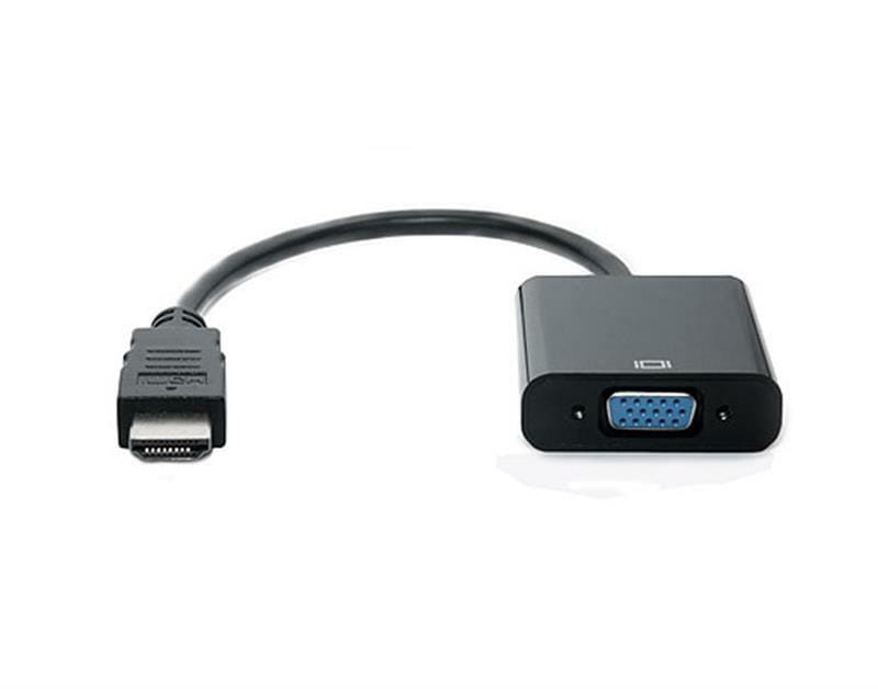Адаптер REAL-EL HDMI - VGA (M/F), 0.15 м, черный (EL123500020)