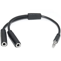 Аудио-кабель REAL-EL Audio Pro 3.5 мм - 2х3.5 мм (M/F), 0.2 м, черный (EL123500039)