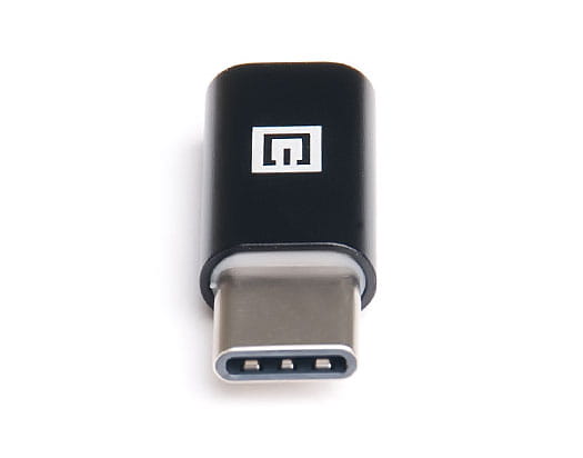Адаптер REAL-EL micro USB - USB Type-C (F/M), Black (EL123500018)
