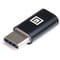 Фото - Адаптер REAL-EL micro USB - USB Type-C (F/M), Black (EL123500018) | click.ua