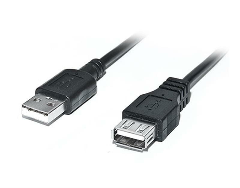 Кабель REAL-EL Pro USB - USB V 2.0 (M/F), 2 м, чорний (EL123500028)