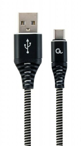 Фото - Кабель Cablexpert   USB - USB Type-C, преміум, 1 м, чорний (CC-USB2B-AMCM-1M 