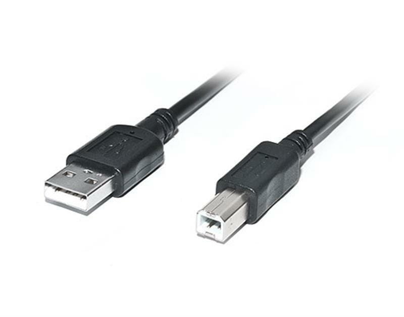 Кабель REAL-EL Pro USB - USB Type-B V 2.0 (M/M), 2 м, черный (EL123500026)
