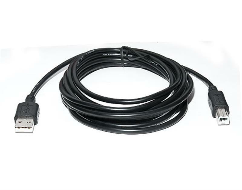 Кабель REAL-EL Pro USB - USB Type-B V 2.0 (M/M), 2 м, черный (EL123500026)