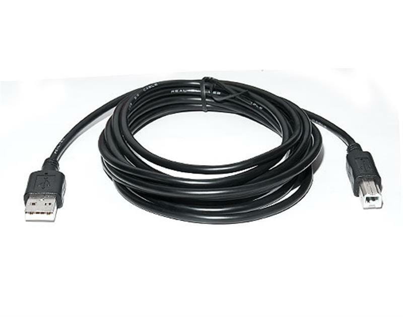 Кабель REAL-EL Pro USB - USB Type-B V 2.0 (M/M), 3 м, чорний (EL123500027)