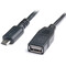 Фото - Кабель REAL-EL USB - micro USB V 2.0 (F/M), 0.1 м, черный (EL123500014) | click.ua