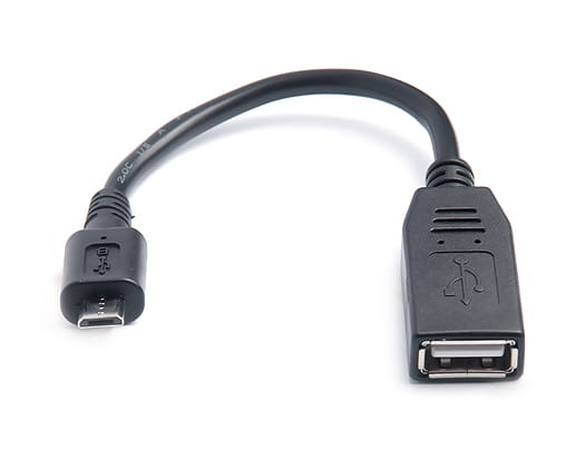 Кабель REAL-EL USB - micro USB V 2.0 (F/M), 0.1 м, черный (EL123500014)