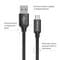 Фото - Кабель ColorWay USB-USB-C, 2м Black (CW-CBUC008-BK) | click.ua