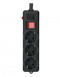 Купити Фільтр живлення Gembird Pro (SPG3-G-15B-PRO) 3 розетки, 4.5м, чорний Фільтр живлення Gembird Pro (SPG3-G-15B-PRO) 3 розетки, 4.5м, чорний