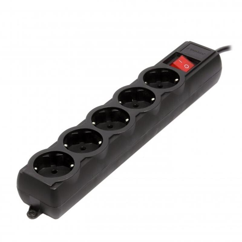 Фильтр питания Gembird Pro (SPG5-G-6B-PRO) 5 розеток, 1.8м, черный