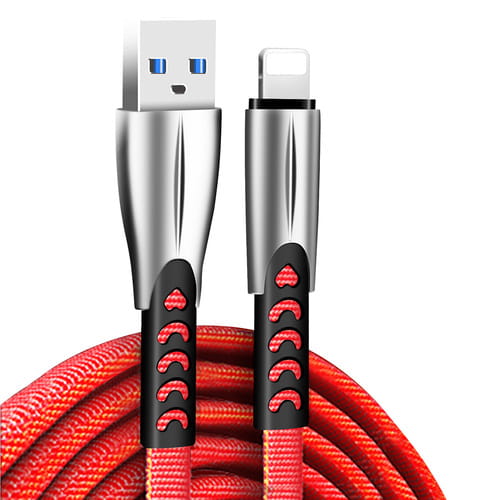 Фото - Кабель ColorWay   USB - Lightning (M/M), 2.4 А, 1 м, Red  CW (CW-CBUL010-RD)