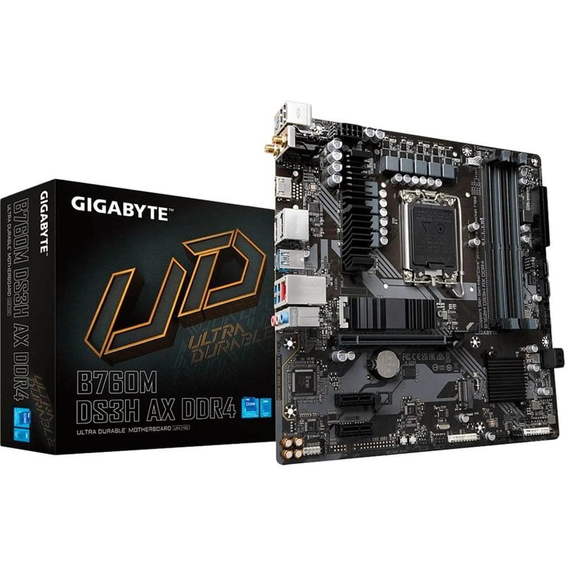Материнская плата Gigabyte B760M DS3H AX DDR4 Socket 1700