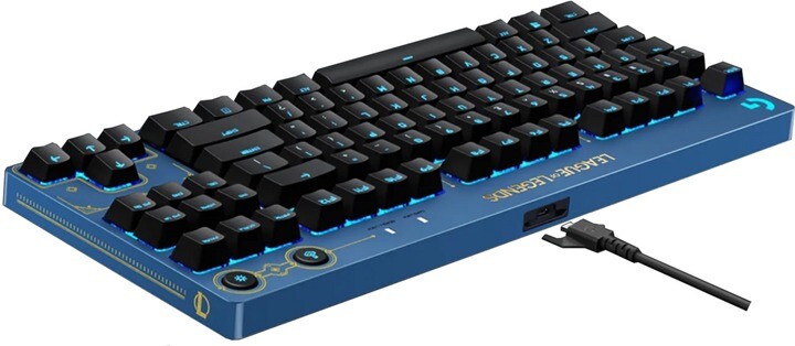 Клавиатура Logitech G Pro Mechanical Keyboard League of Legends Edition - LOL-WAVE2 Blue (920-010537)
